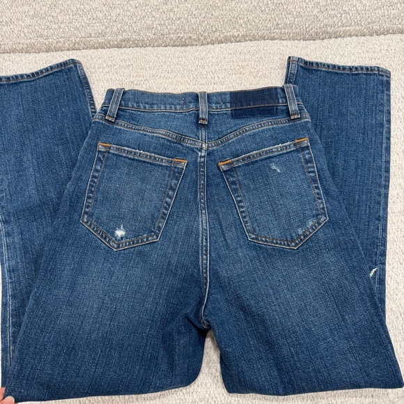 Abercrombie & Fitch Ankle Straight Ultra High Rise Curve Love Jeans - Picture 4 of 5